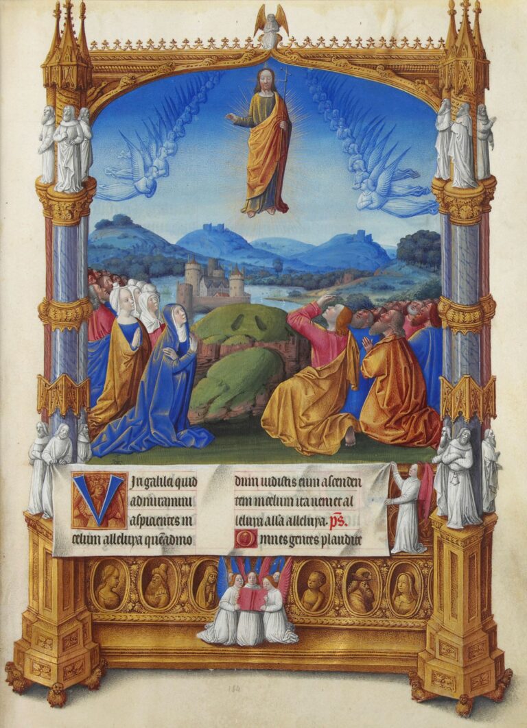 A Ascensão de Jesus, folio 184r
