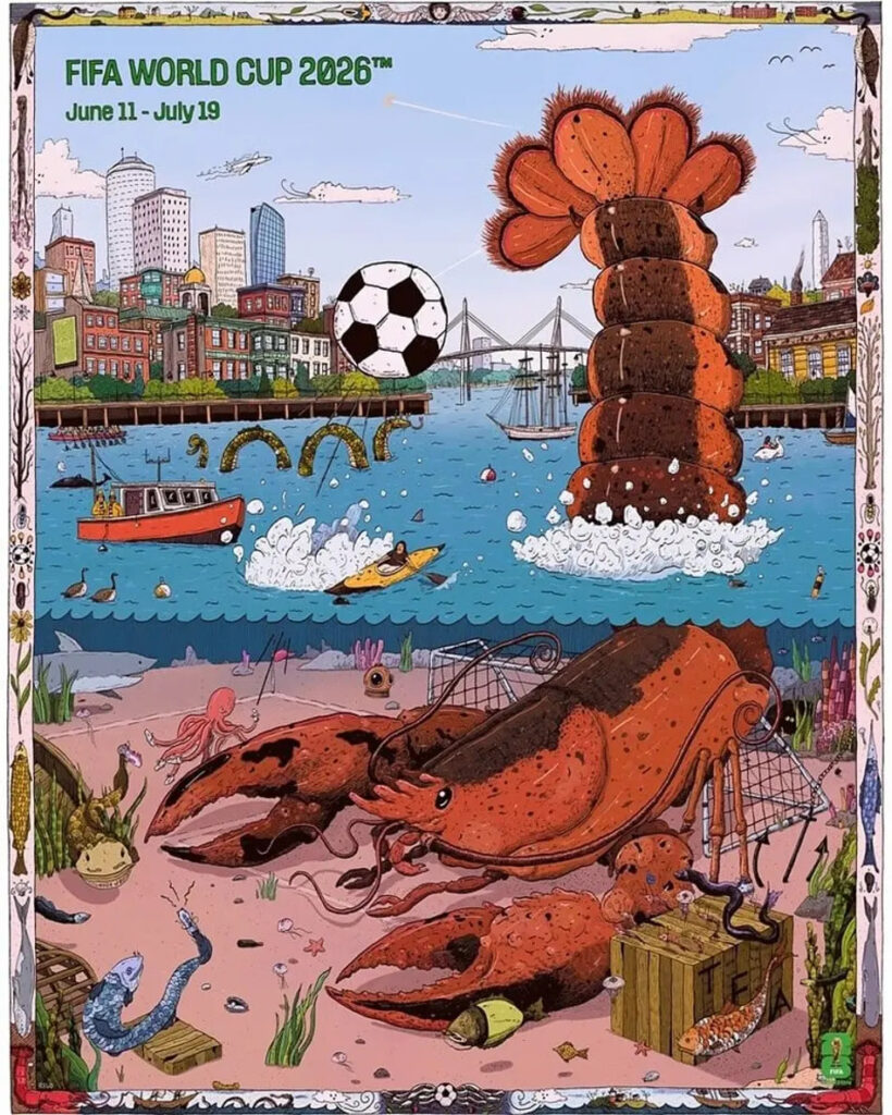 Pôster Copa do Mundo FIFA 2026 - Cidade do Boston - Foto: Divulgação / FIFA