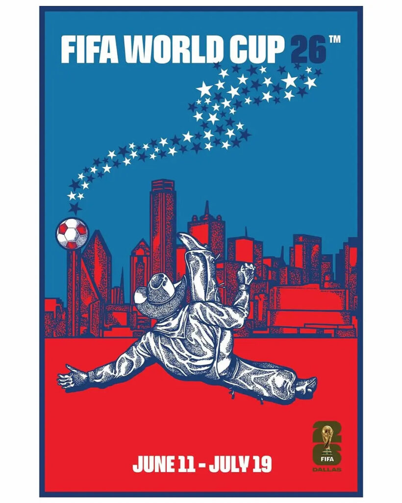 Pôster Copa do Mundo FIFA 2026 - Cidade de Dallas