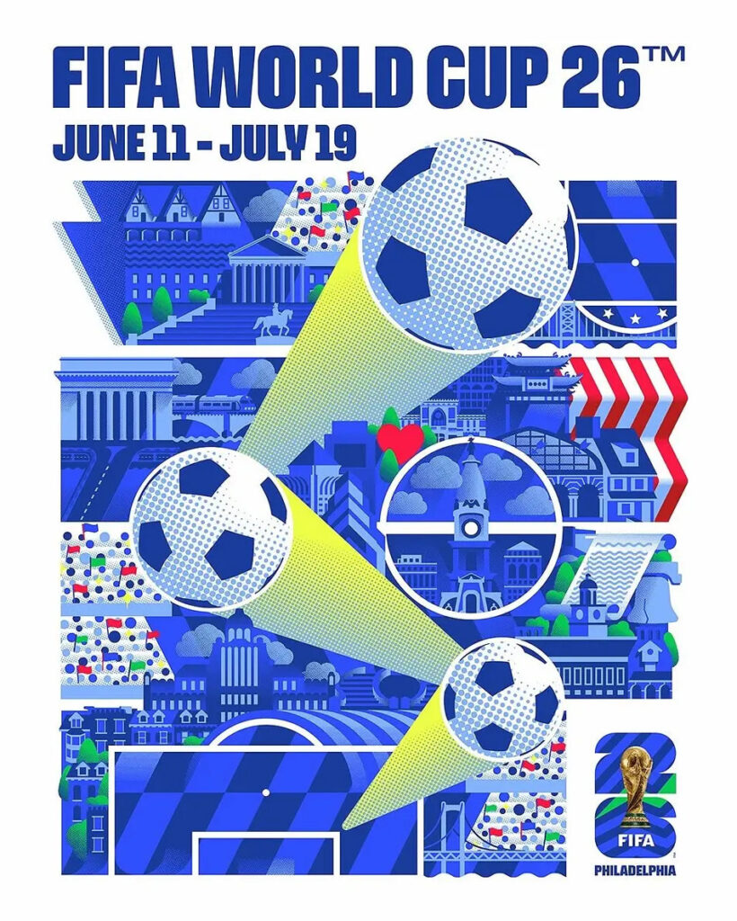 Pôster Copa do Mundo FIFA 2026 - Cidade de Philadelphia