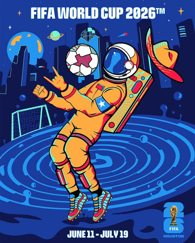 Pôster Copa do Mundo FIFA 2026 - Cidade de Houston