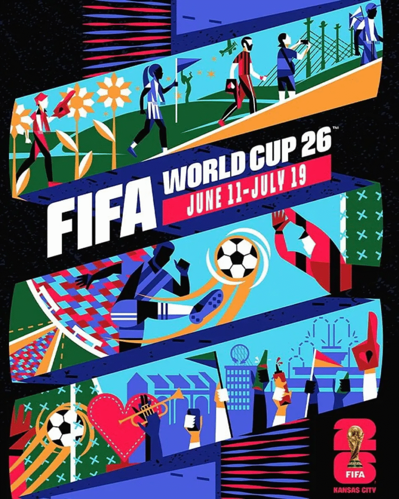 Pôster Copa do Mundo FIFA 2026 - Cidade do Kansas - Foto: Divulgação / FIFA
