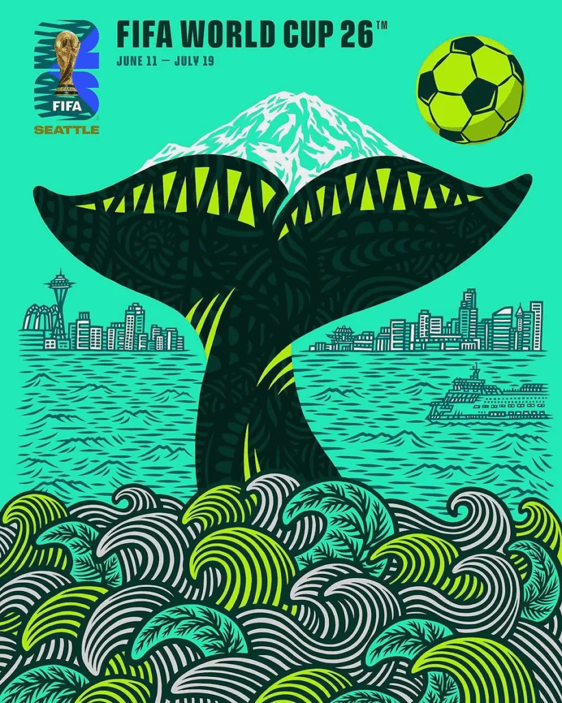 Pôster Copa do Mundo FIFA 2026 - Cidade de Seattle -