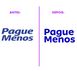 A nova tipografia da Pague Menos
