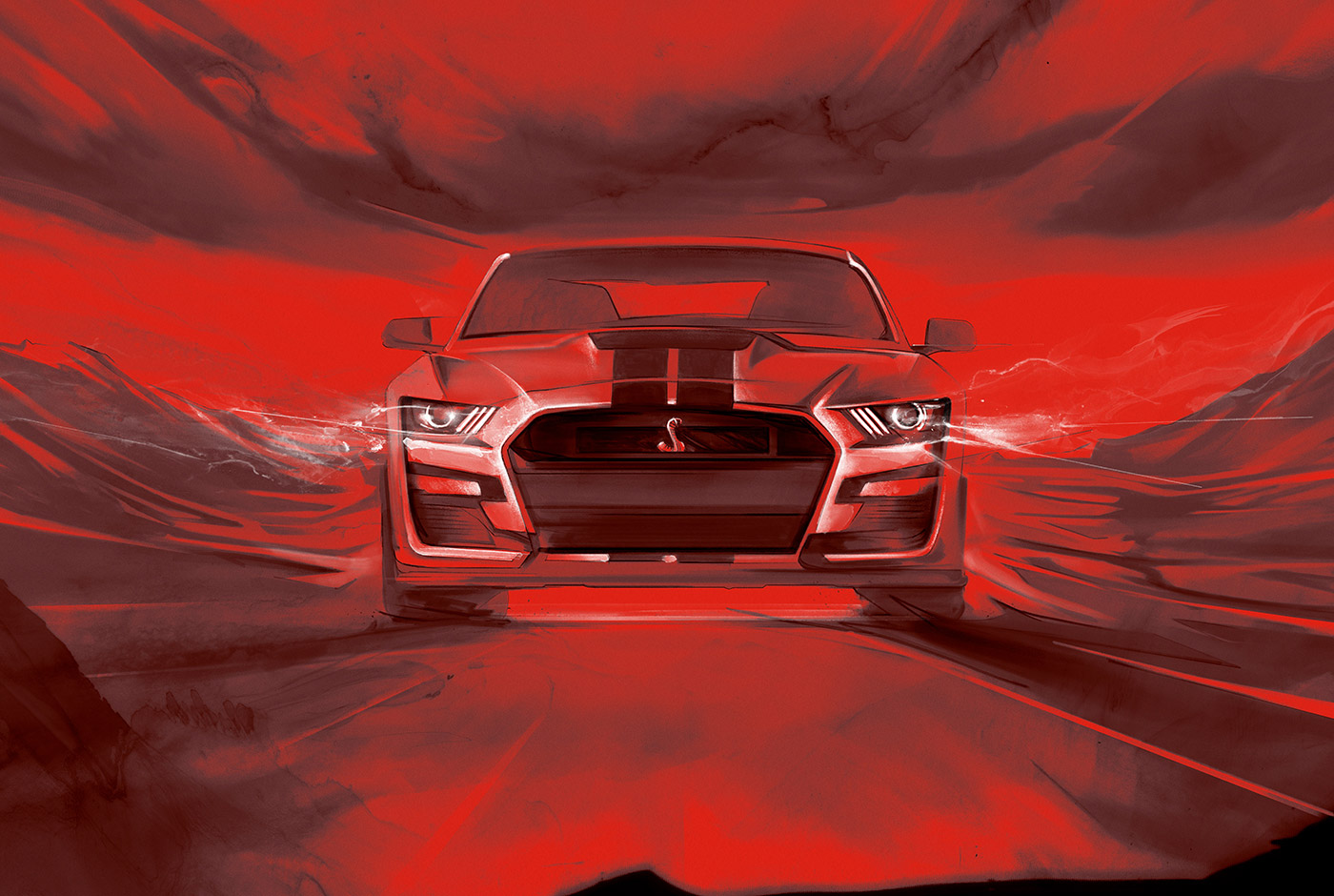 Mustang Dark Horse: o poder do legado ilustrado em design contemporâneo